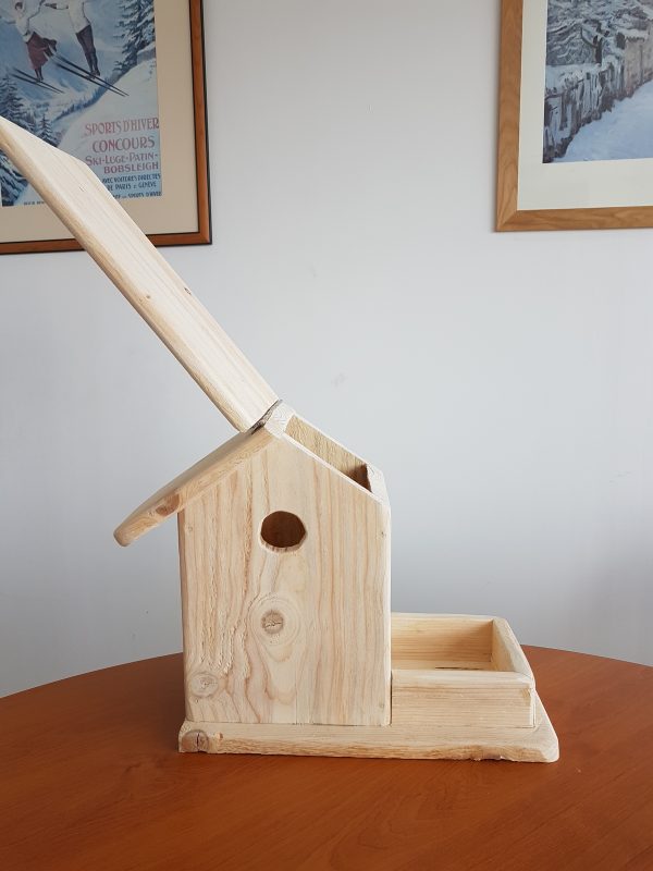 Nichoir en bois recyclé pour oiseaux – Image 2