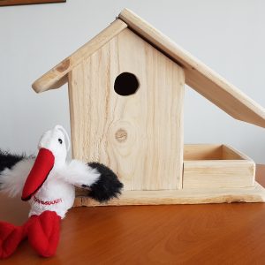 Nichoir en bois recyclé pour oiseaux