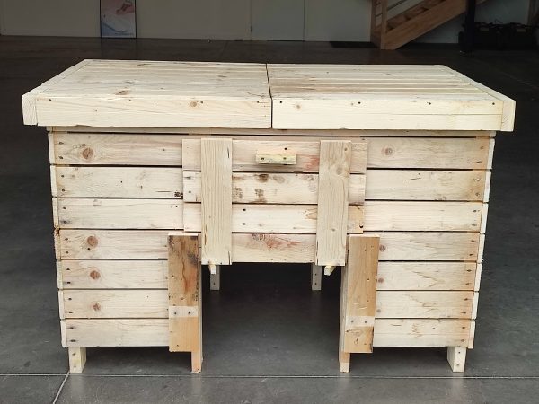 Composteur en bois recyclé – Fabrication artisanale